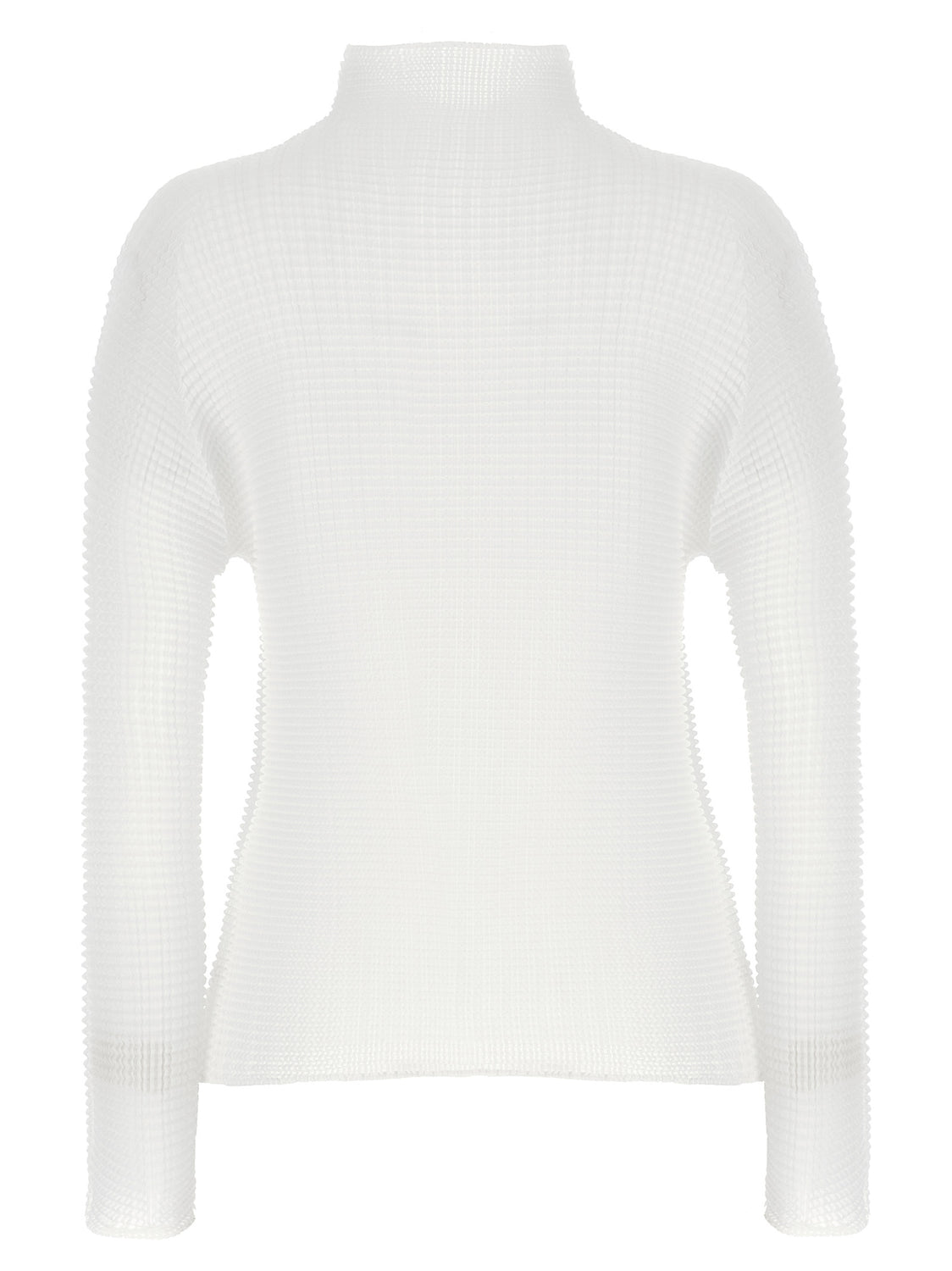 White Polyester Cardigan