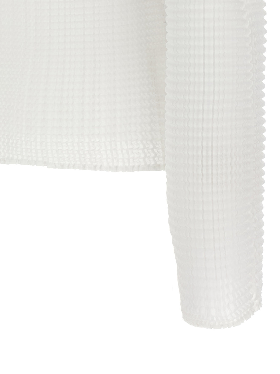 White Polyester Cardigan