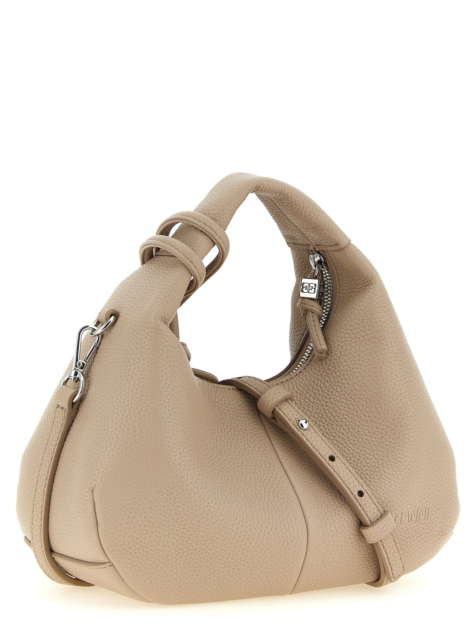 Beige Polyester Handbag