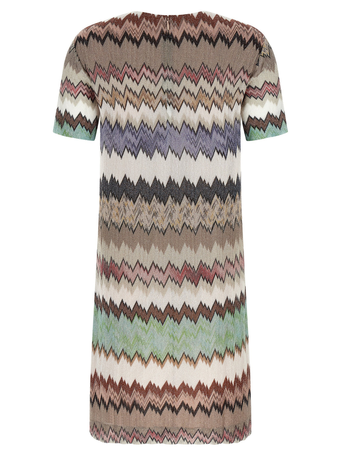 Multicolor Viscose Short Dress