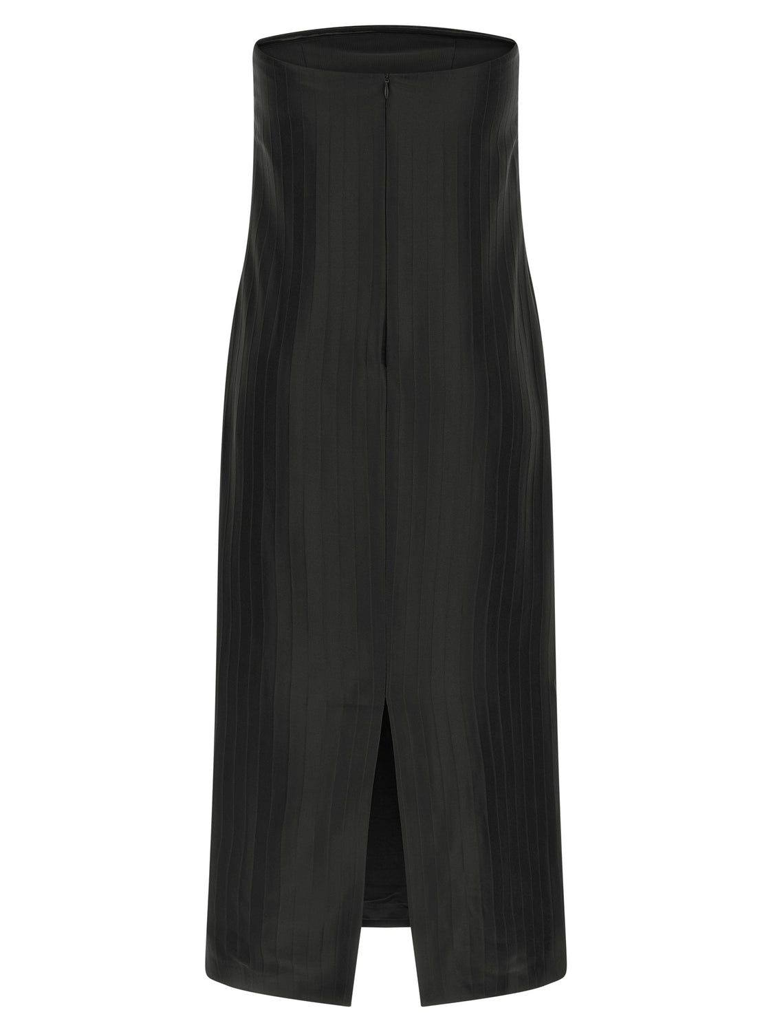 Black Viscose Midi Dress
