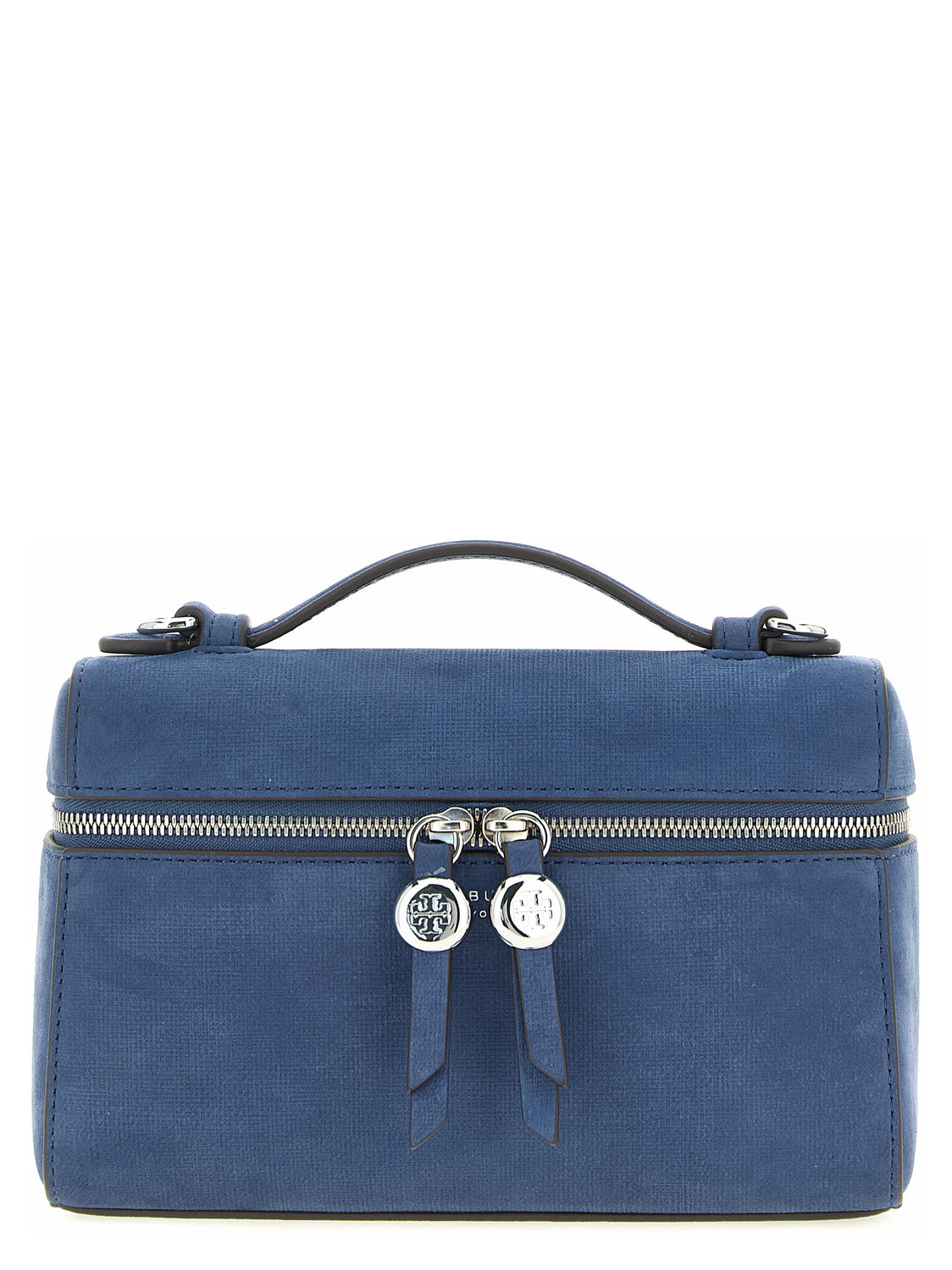 Blue Lamb Leather Handbag