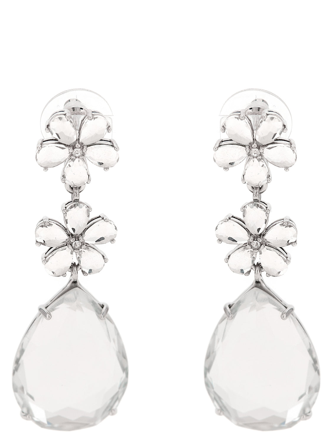 Silver Brass Earrings