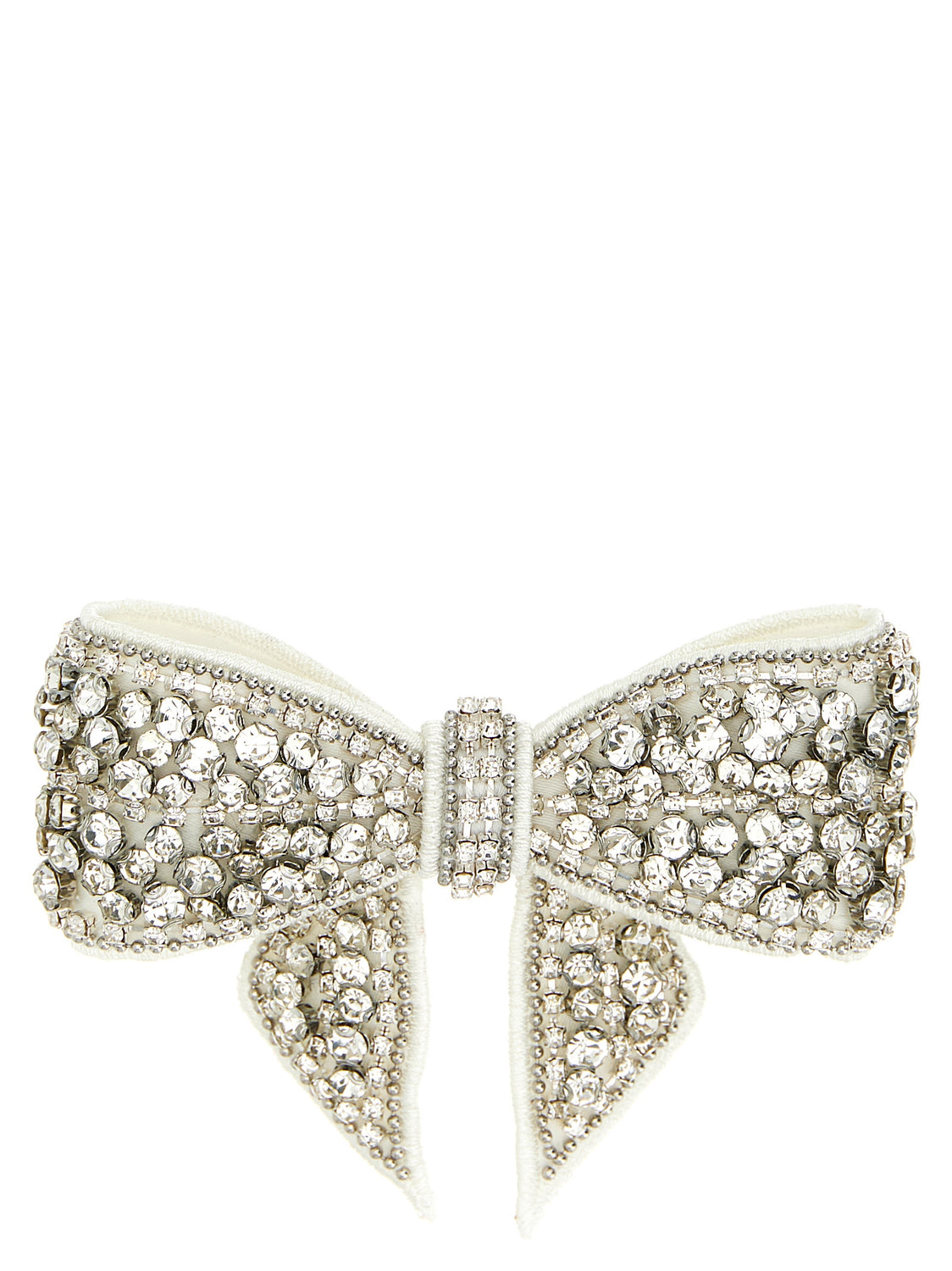 White Polyester Hair Clip