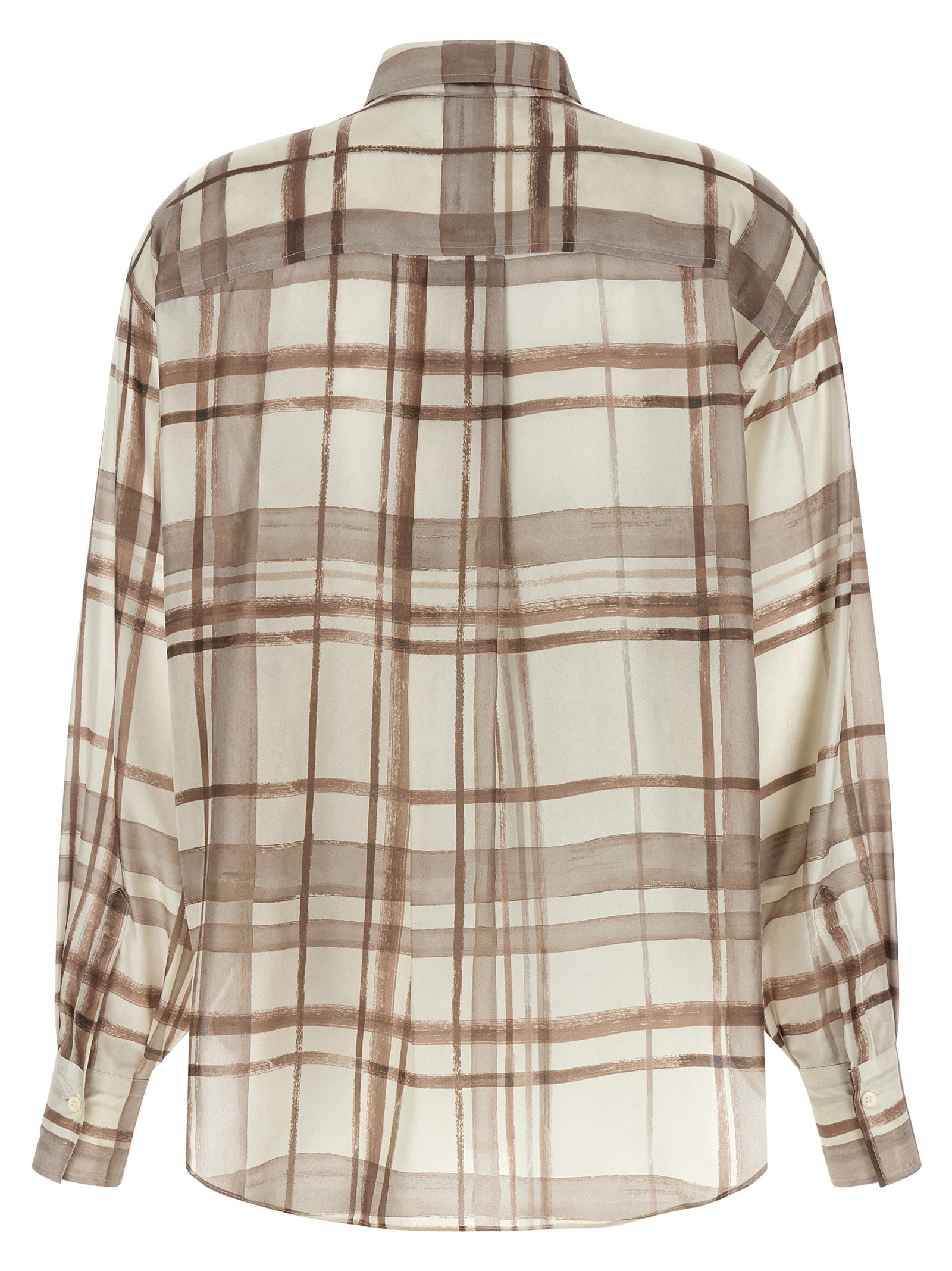 Beige Silk Blouse