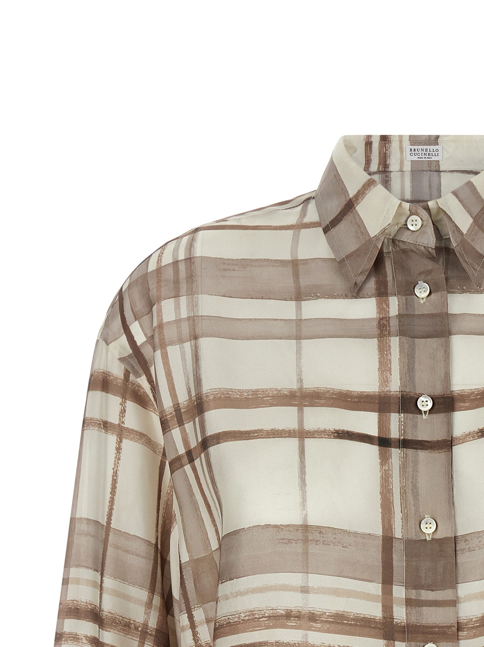 Beige Silk Blouse