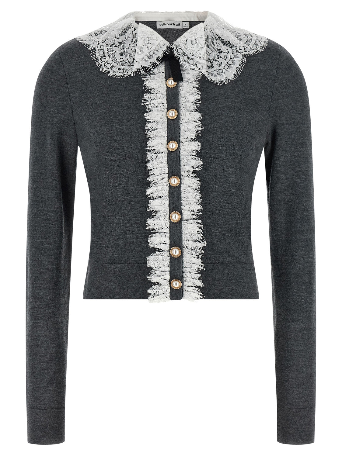 Gray Wool Cardigan