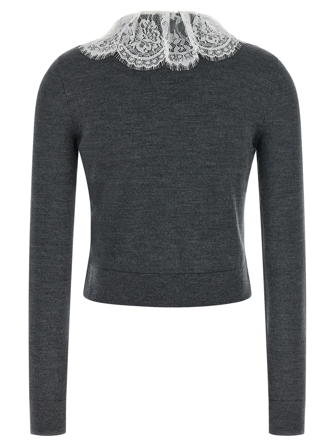 Gray Wool Cardigan