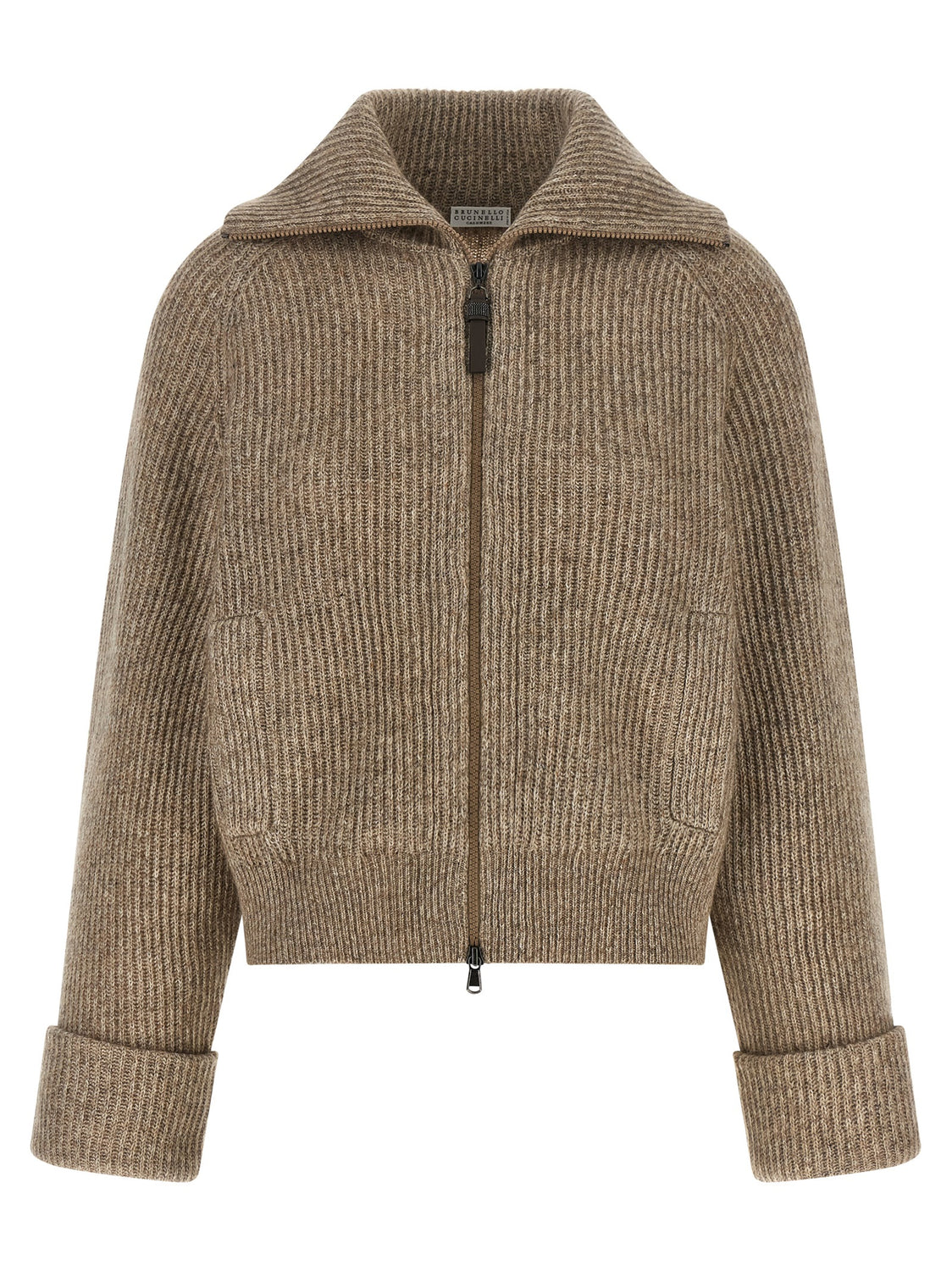 Beige Cashmere Cardigan