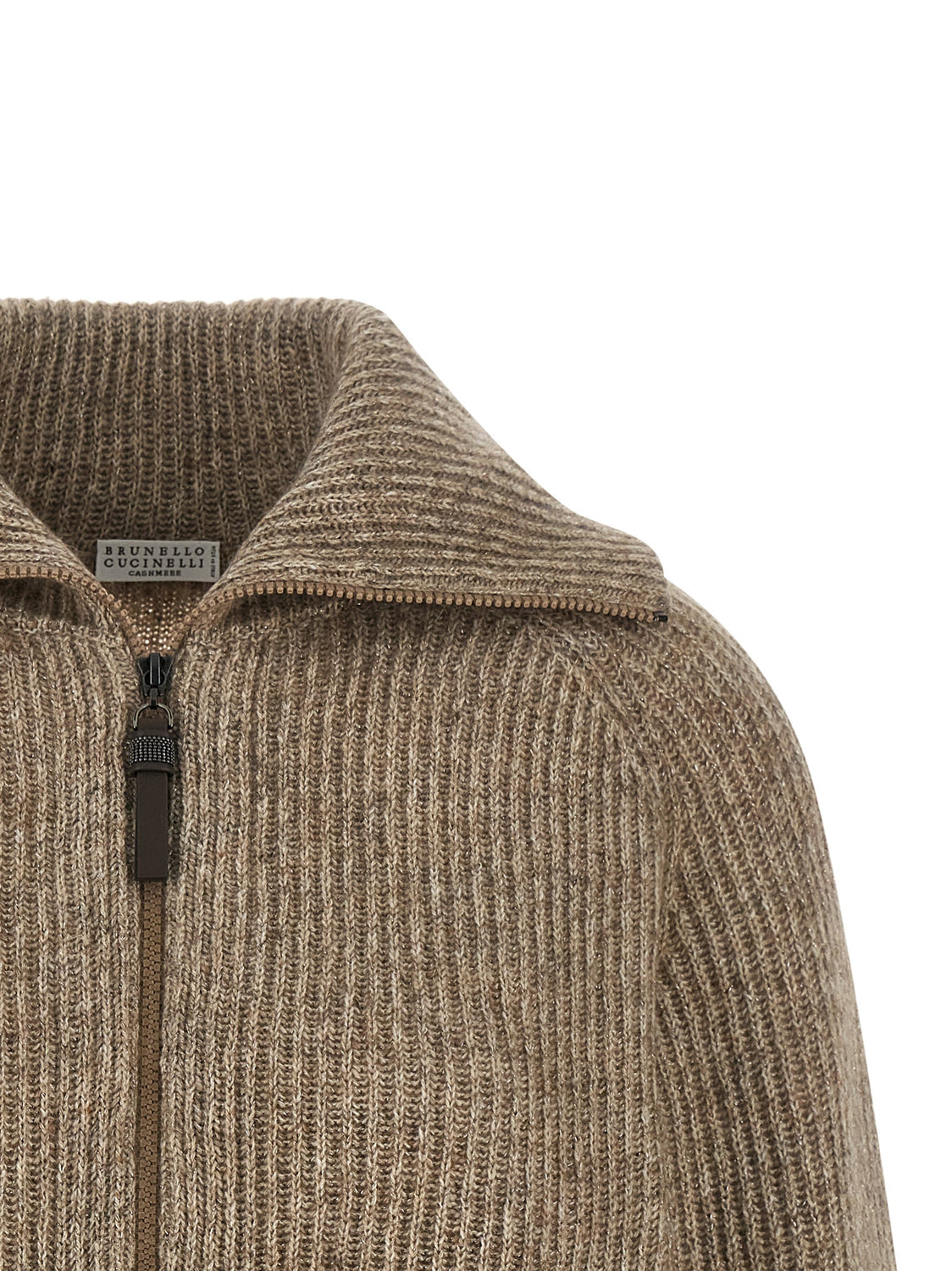 Beige Cashmere Cardigan