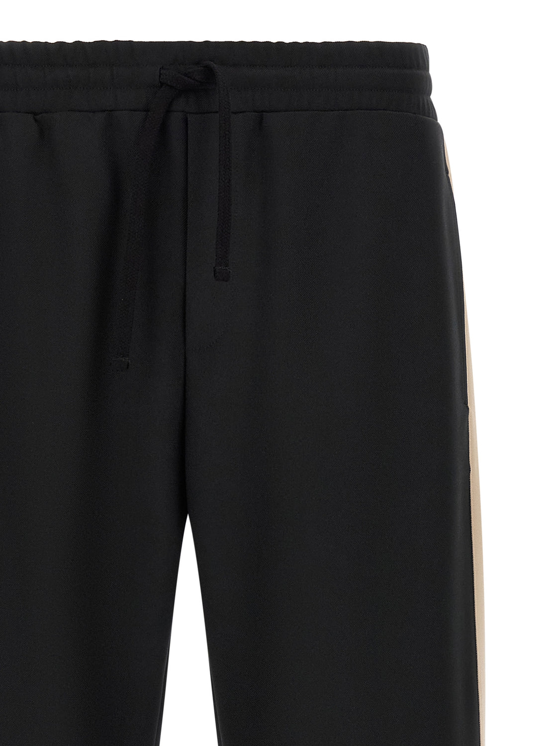 Black Polyester Athletic Pants