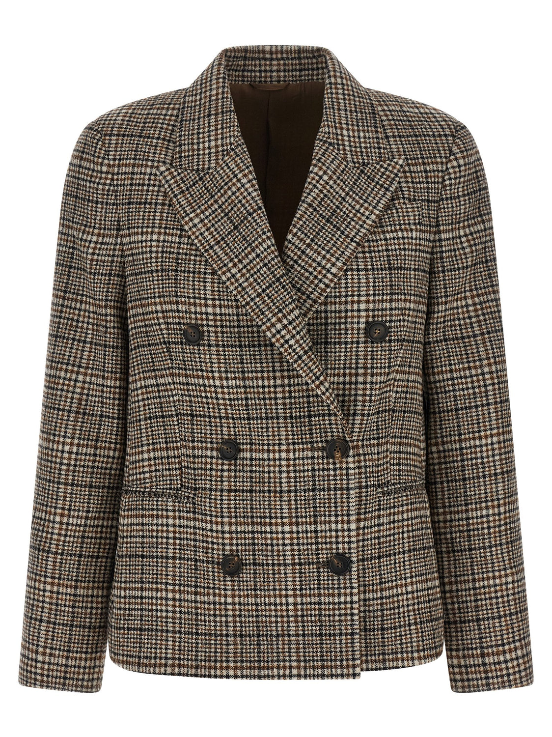 Beige Alpaca Leather Blazer