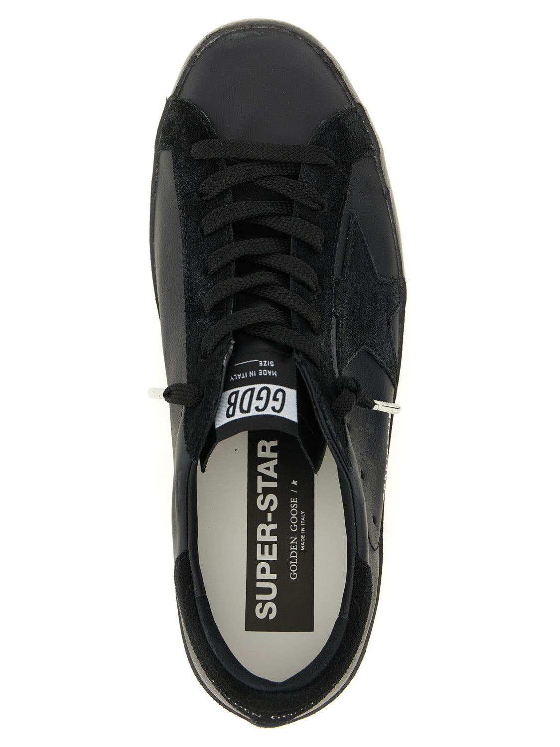 Black Cowhide Low Top Sneakers
