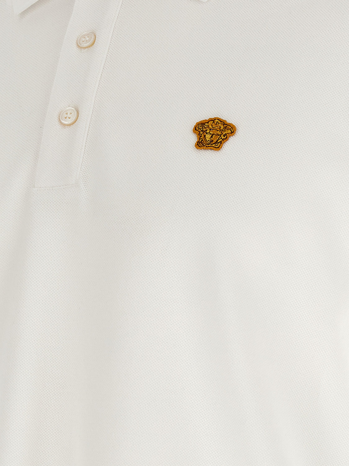 White Cotton Polo Shirt