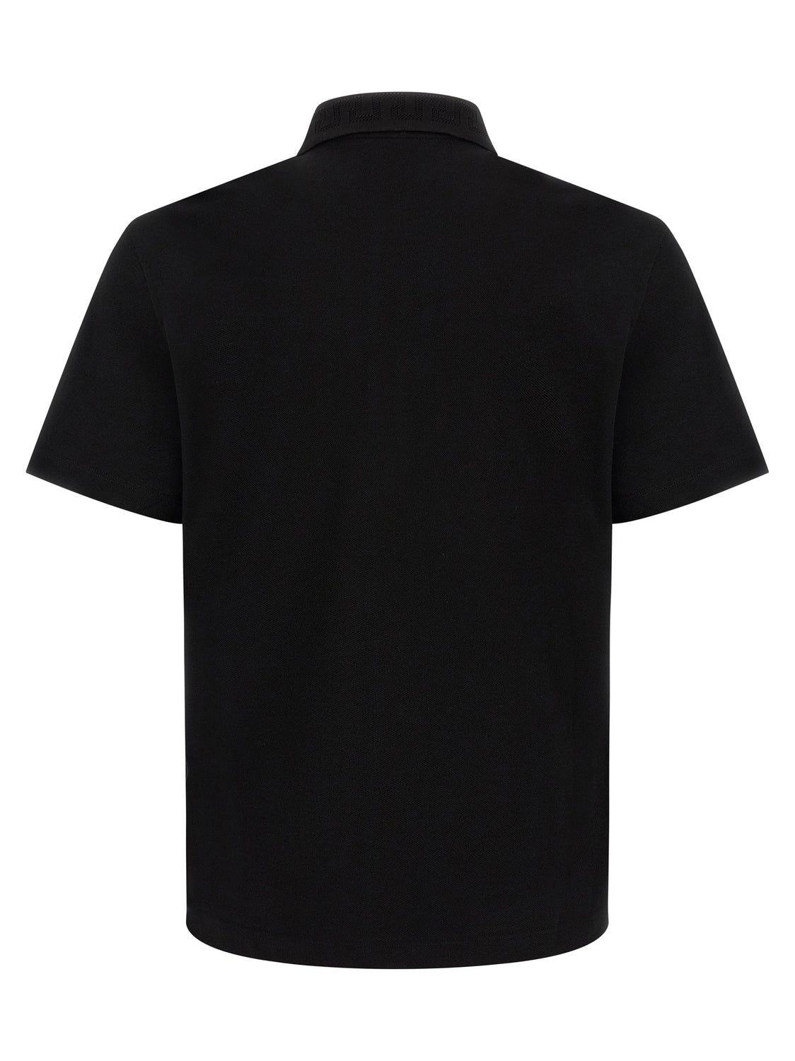 Black Cotton Polo Shirt
