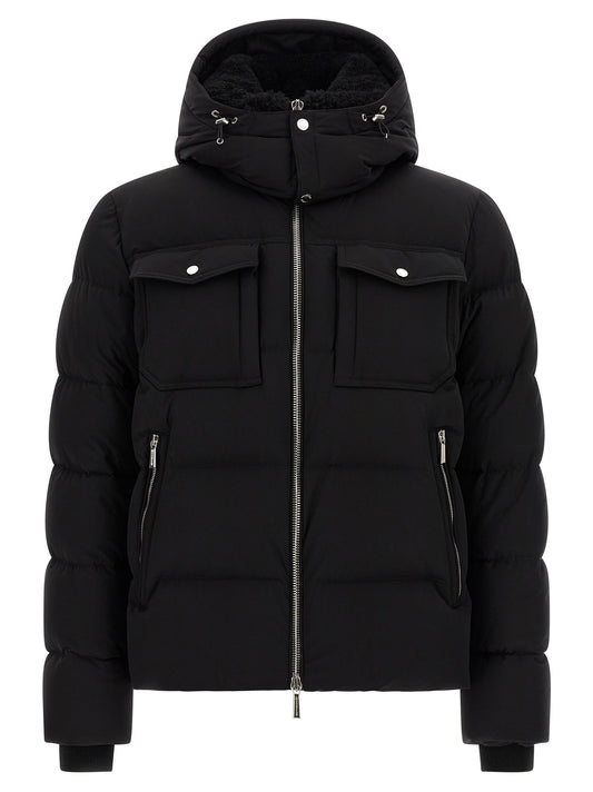 Black Wool Bomber