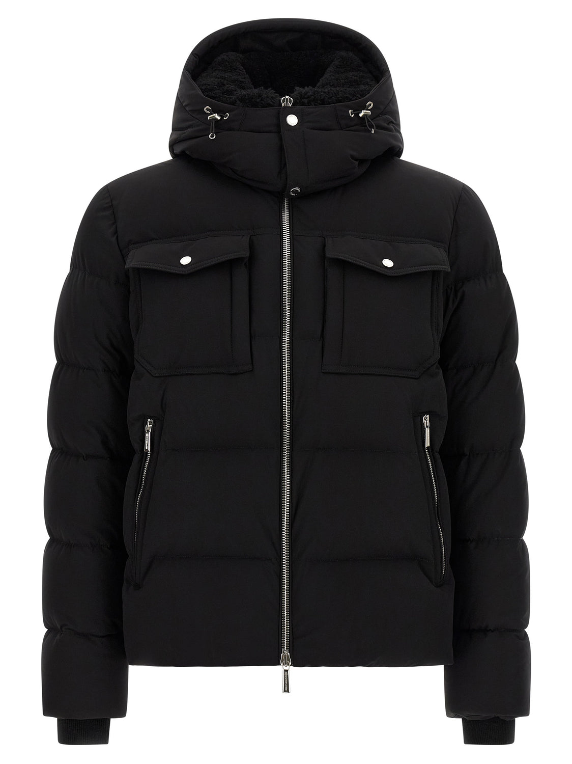 Black Wool Bomber
