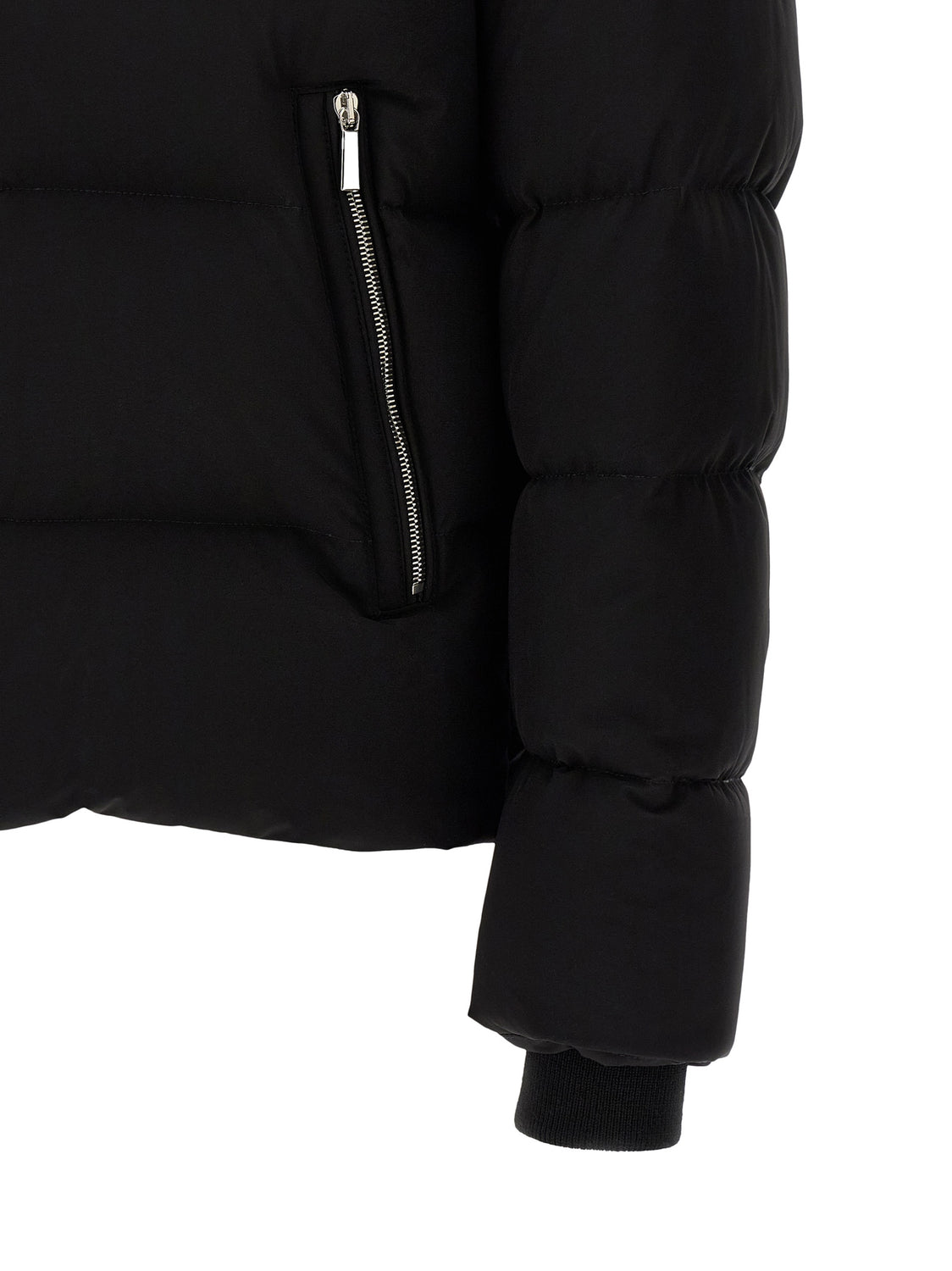 Black Wool Bomber