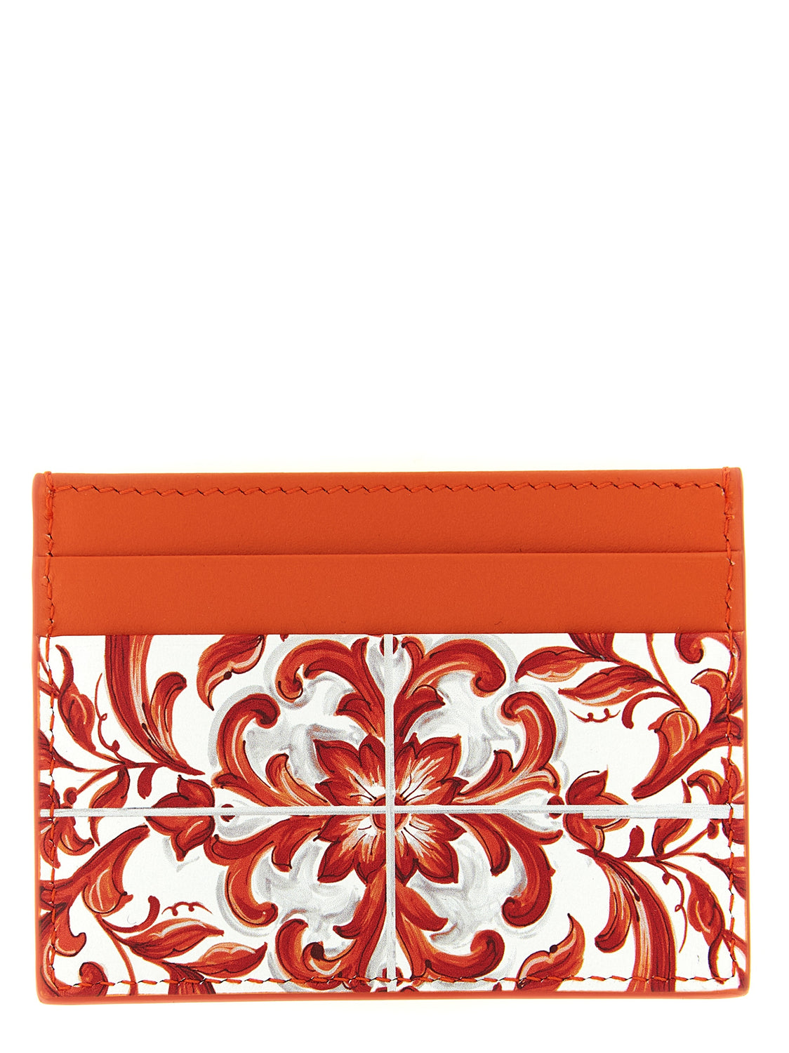 Orange Calfskin Cardholder