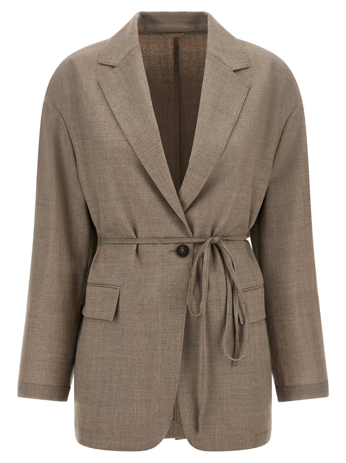 Beige Virgin Wool Blazer