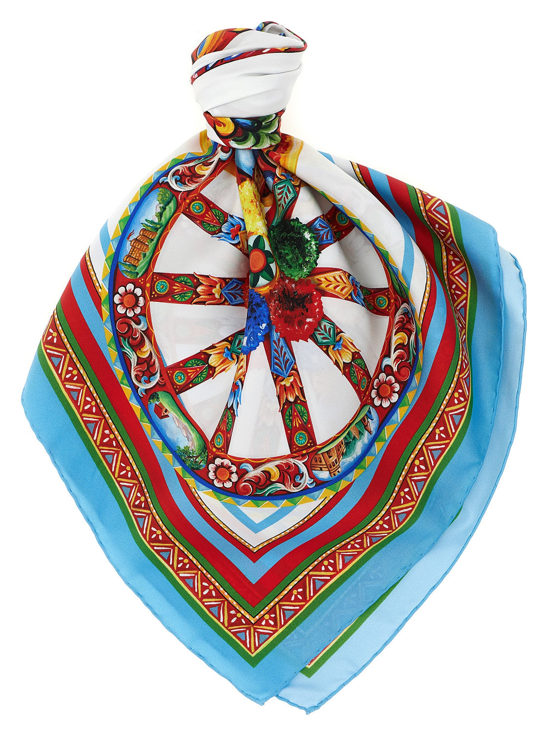 Multicolor Silk Foulard