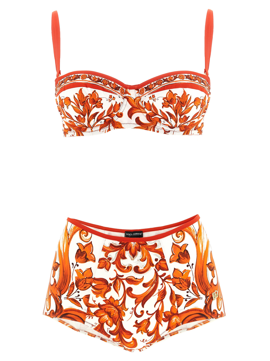 Orange Polyamide Bikini