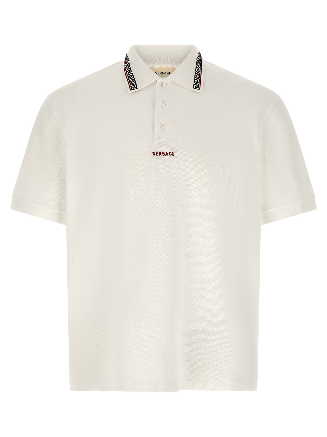 White Cotton Polo Shirt