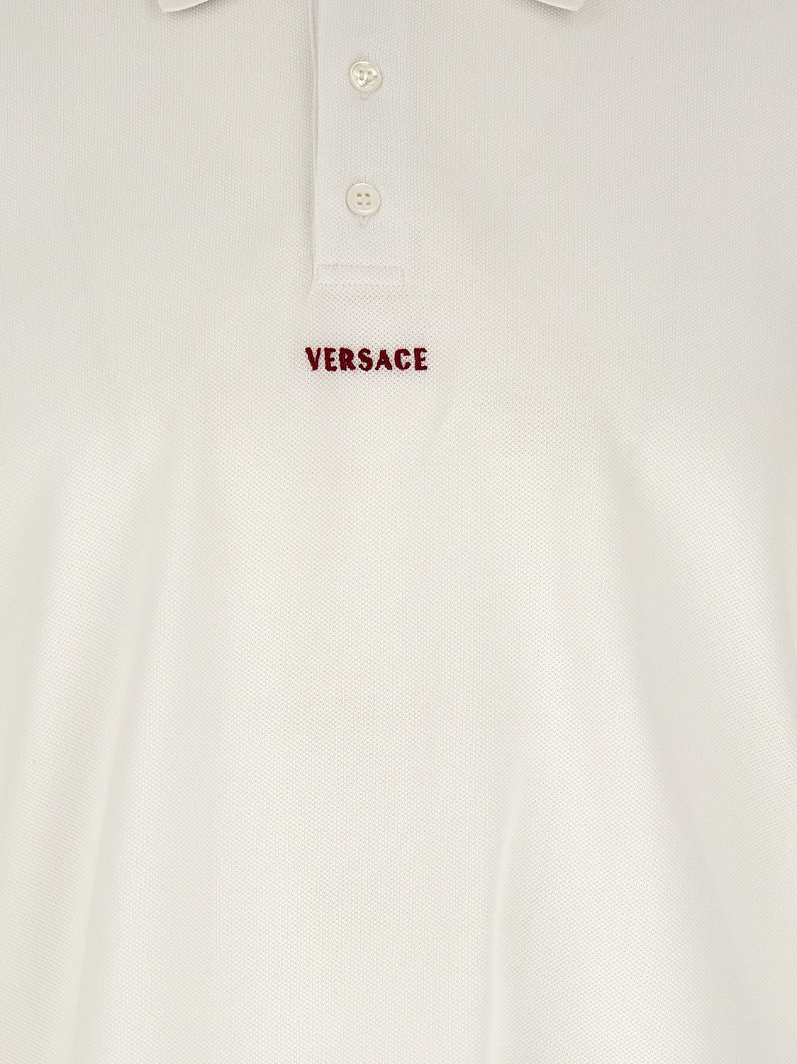 White Cotton Polo Shirt