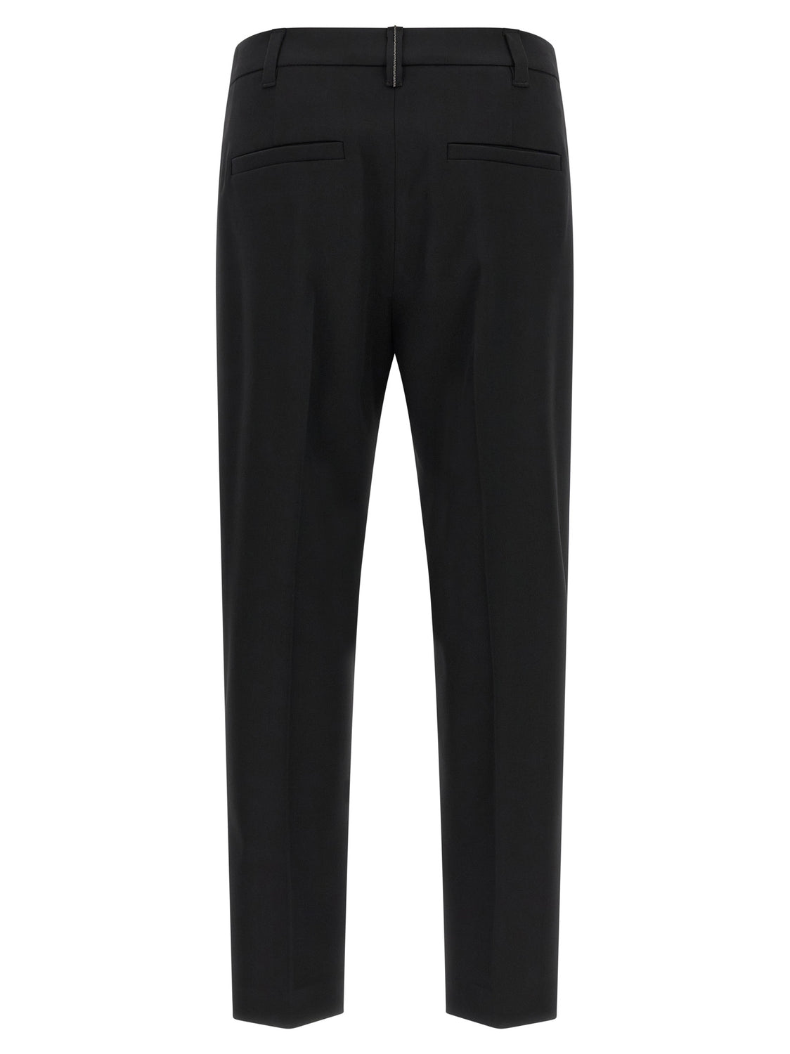 Black Virgin Wool Dress Pants