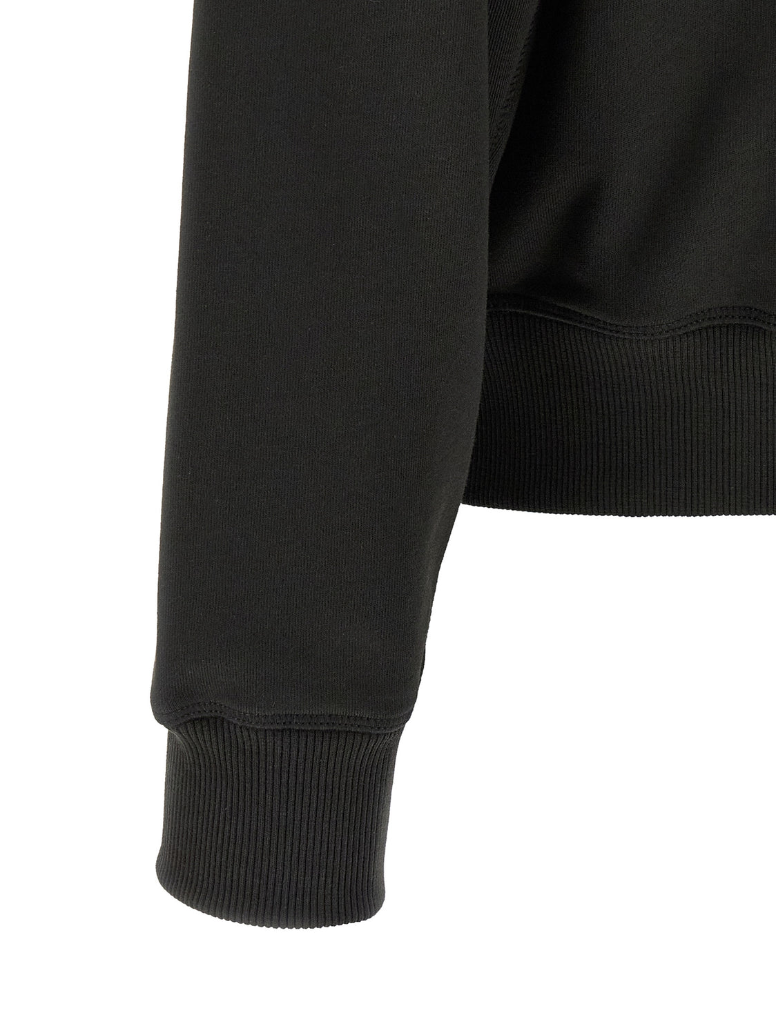 Black Cotton Sweatshirt