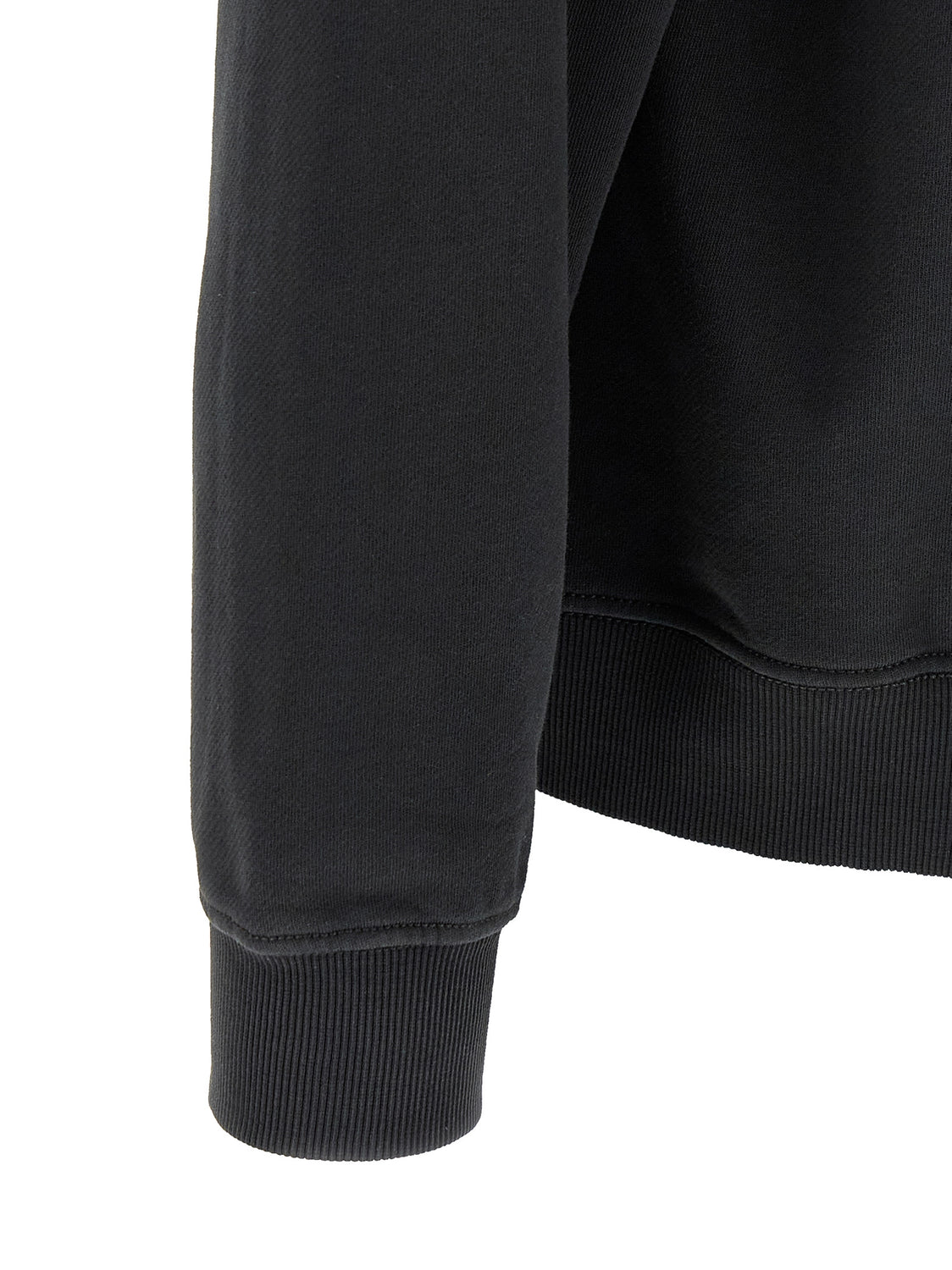 Black Cotton Sweatshirt