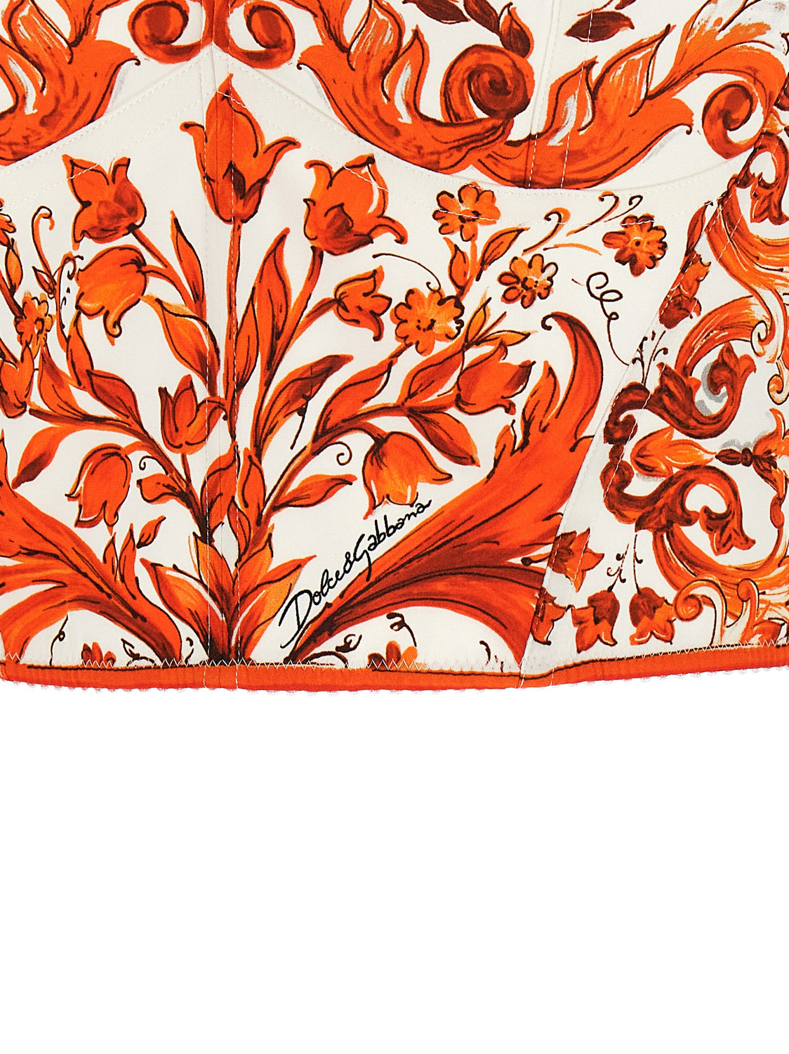 Orange Silk Blouse