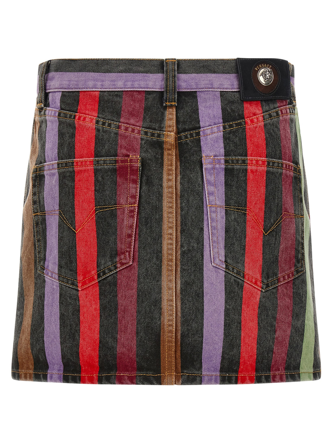 Multicolor Cotton Long Skirt