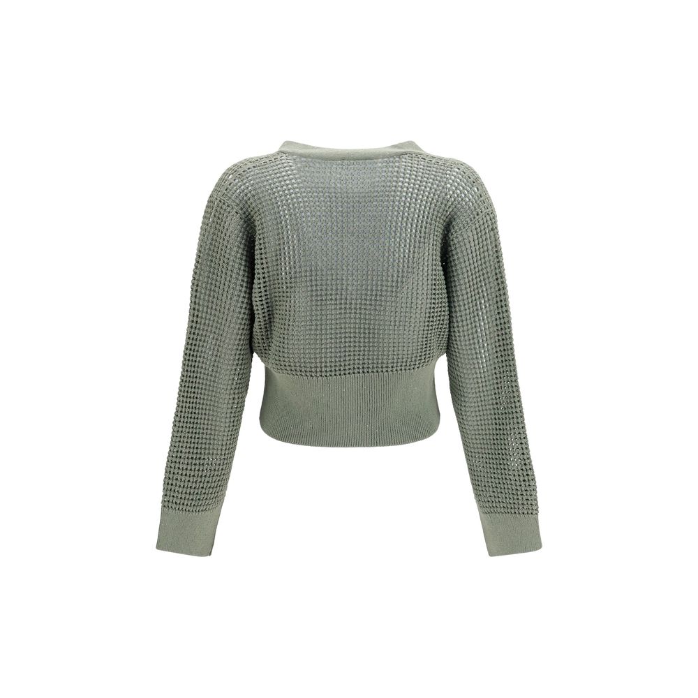 Bicolor Cotton Cardigan