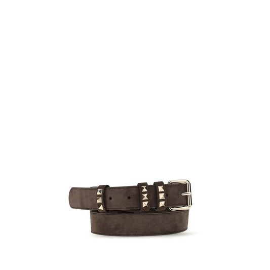 Brown Suede Leather Regular Belt