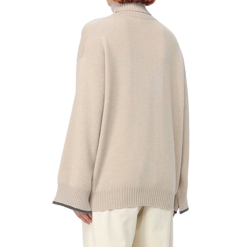 Beige Cashmere Sweater