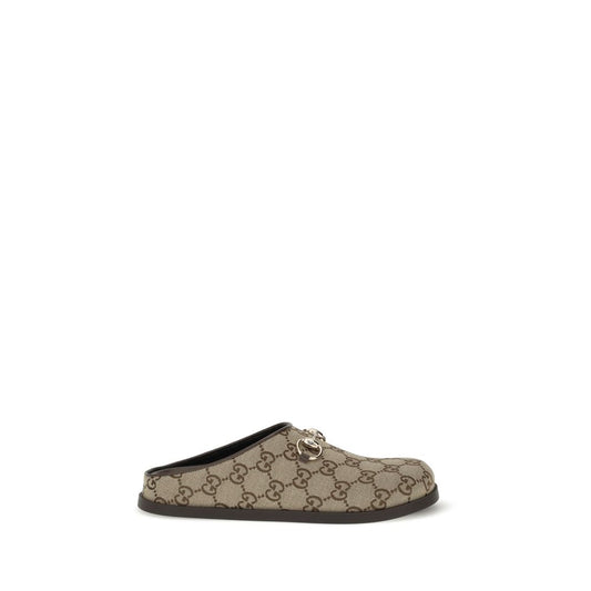 Beige Rubber Mules
