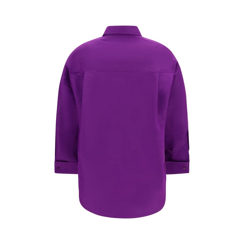 Purple Cotton Dress Shirt