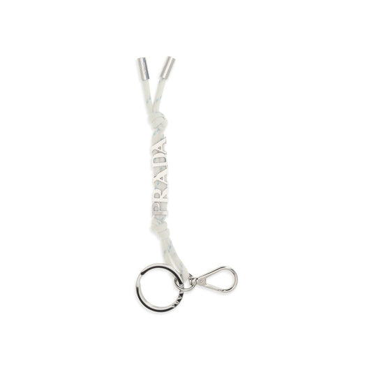 White Recycled Polyamide Keychain
