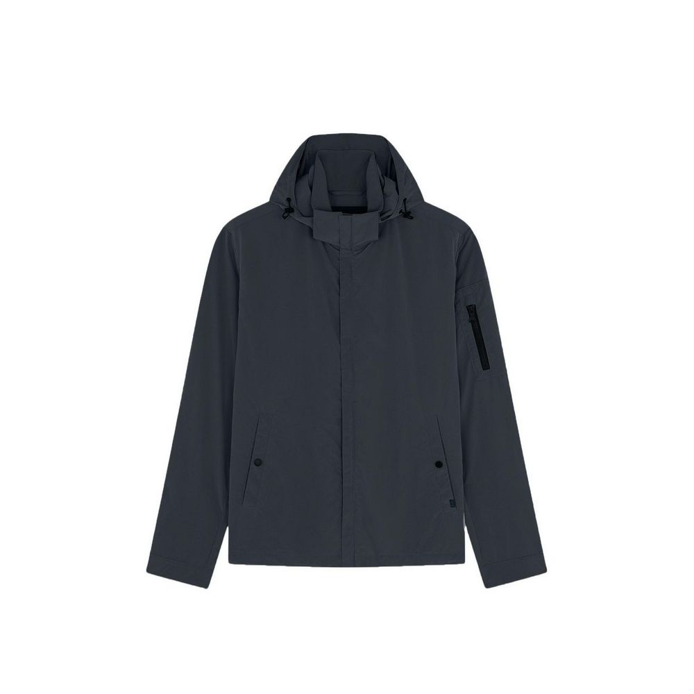 Gray Nylon Shell Jacket