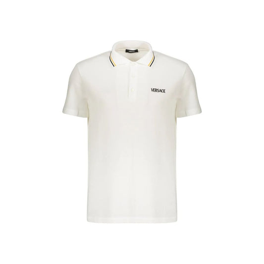 White Cotton Polo Shirt