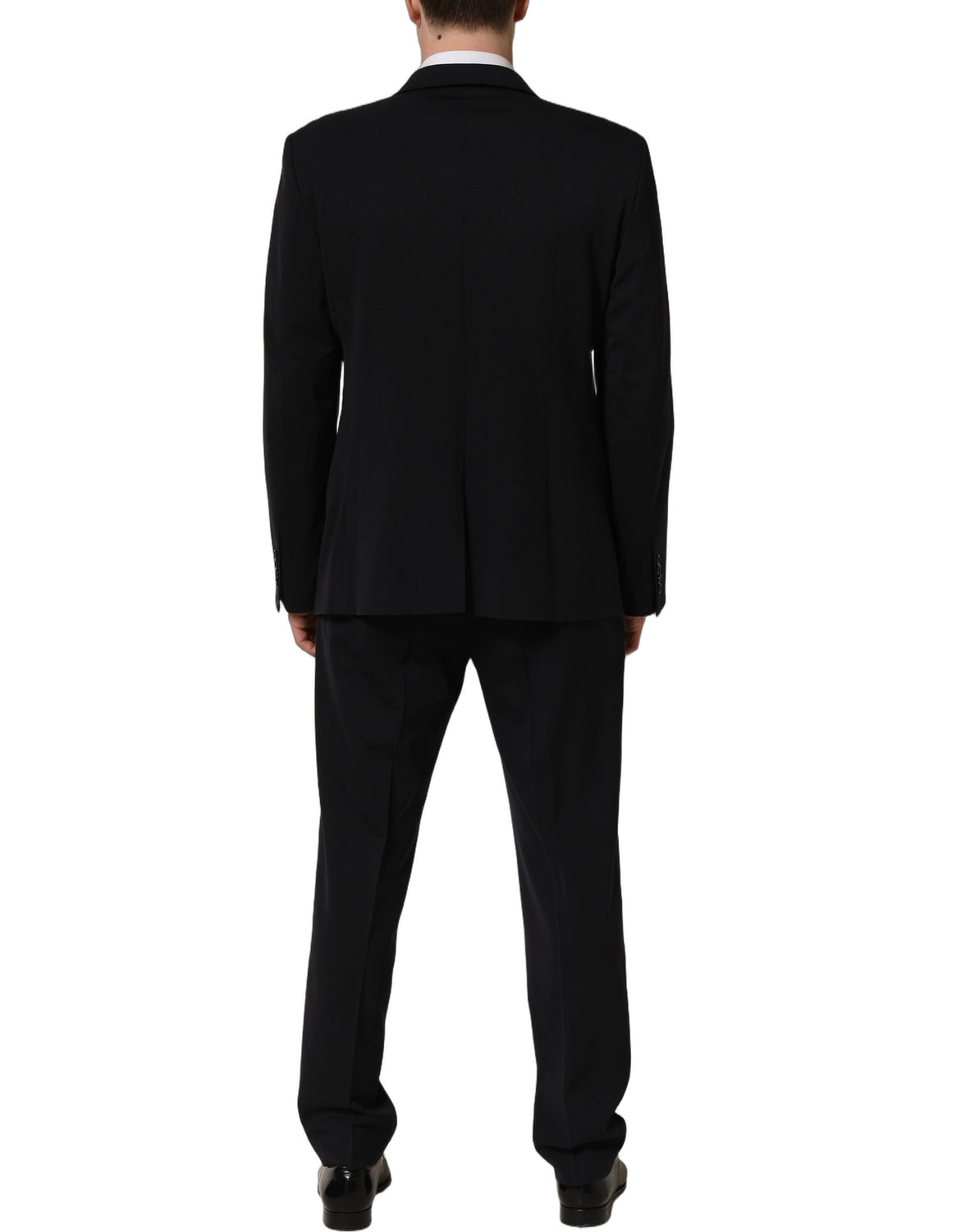 Black Wool Slim Fit Formal Men 2 Piece Suit