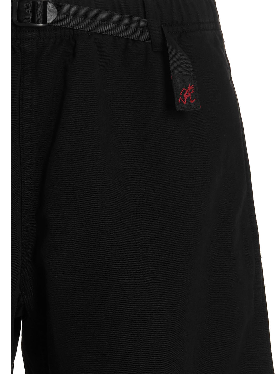 Black Cotton Bermuda Shorts