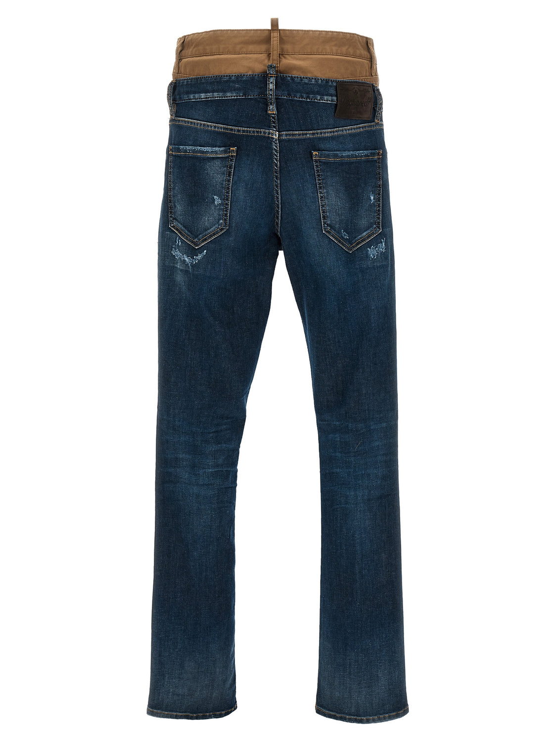 Blue Cotton Skinny Jeans