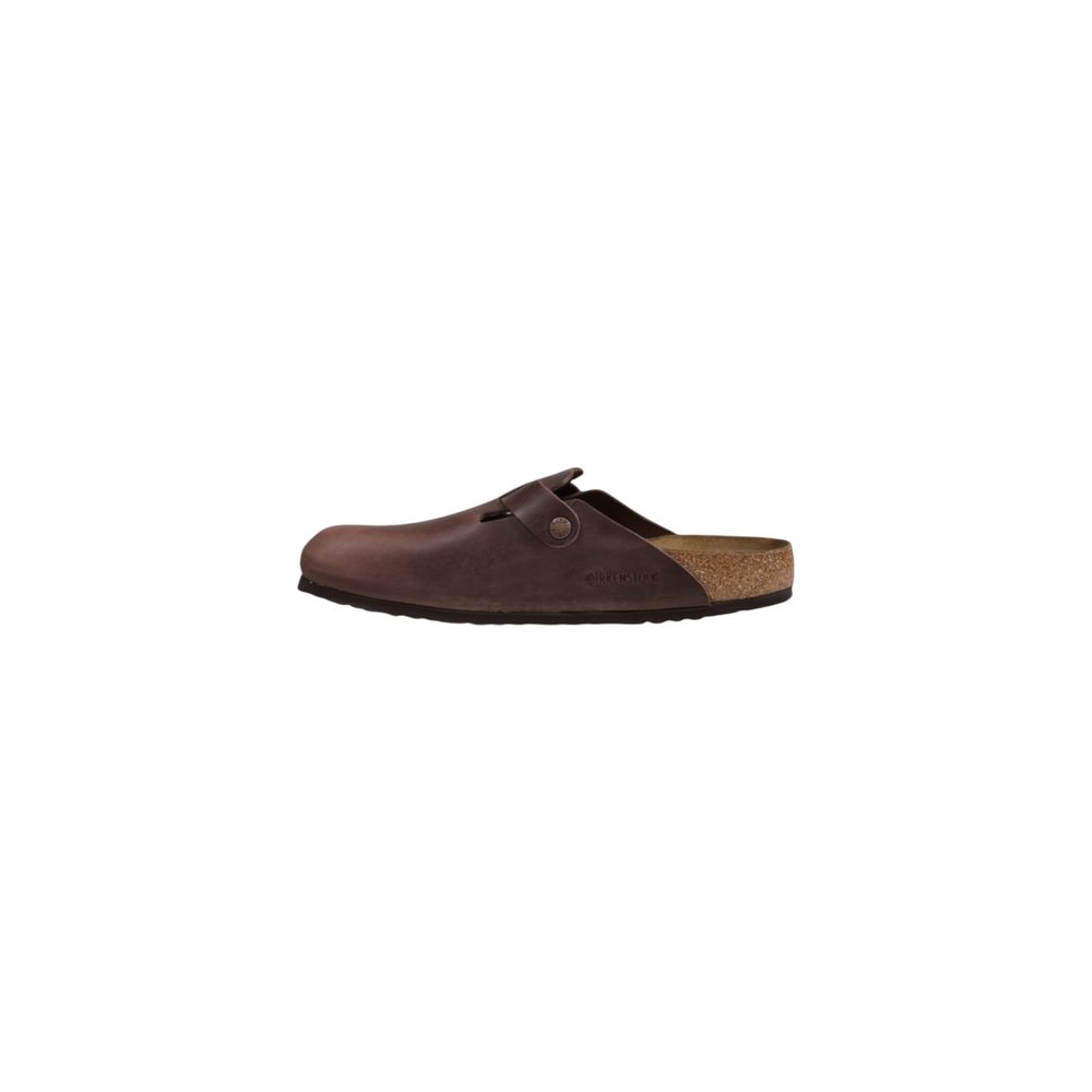 Brown Leather Clogs