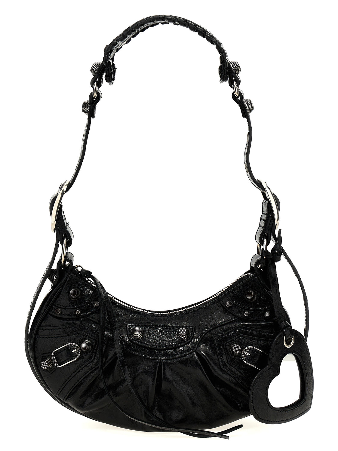 Black Lamb Leather Crossbody Bag