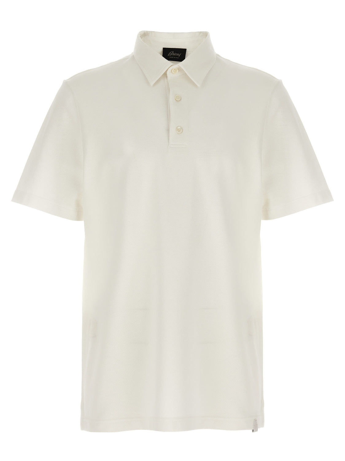 White Cotton Polo Shirt