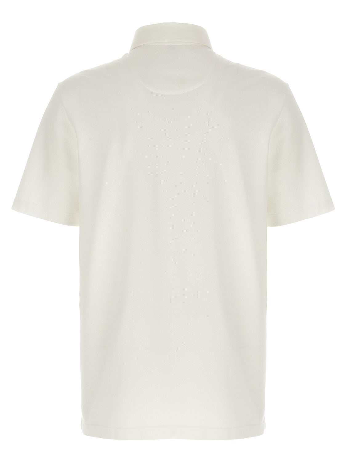 White Cotton Polo Shirt