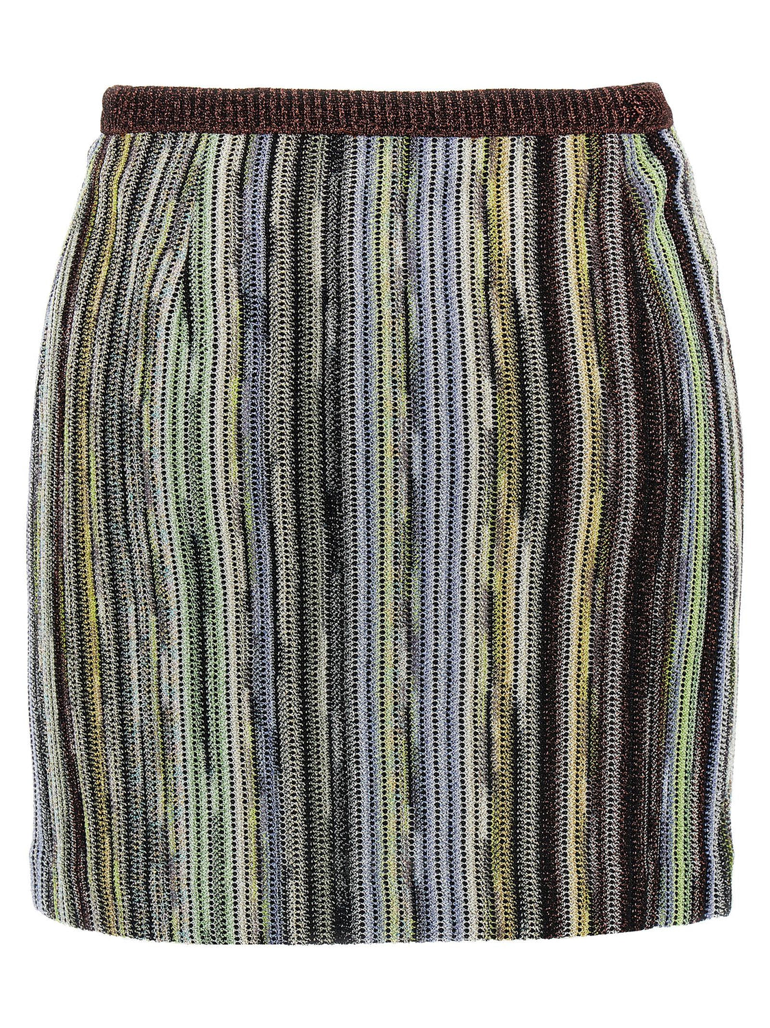 Multicolor Viscose Long Skirt