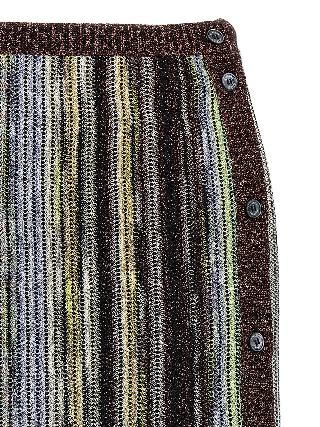 Multicolor Viscose Long Skirt